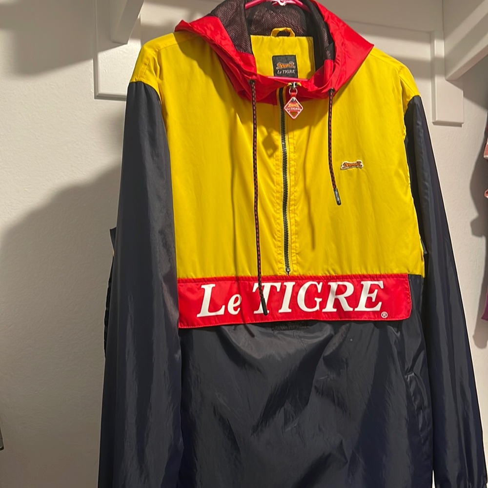 Vintage Le Tigre pullover windbreaker jacket